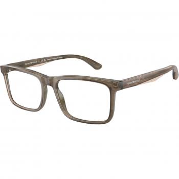 Emporio Armani EA3227 6055 Gafas Recetadas para Hombre Marrones, Armazones para Hombre Marrones, 56 Lentes Recetadas Para Hombre Marrones
