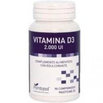 Plantapol Vitamina D3 2000 UI 90 Comprimidos Masticables