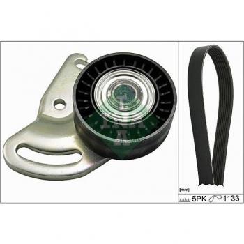 Juego de correas auxiliares poli V INA 529 0178 10 para RENAULT: Mégane, Scénic, Clio, Kangoo, Modus, Thalia & NISSAN: Almera, Micra