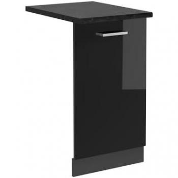 Panel Frontal para Lavavajillas R-Line, Negro Brillo Intenso/Antracita, 45 cm, Accesorio de Lavavajillas
