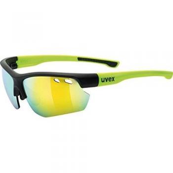 Uvex Sportstyle 115 Gafas de Ciclismo, Unisex adulto, Negro / Amarillo, Única