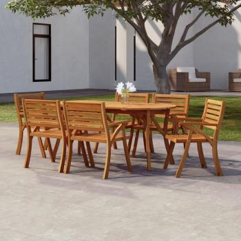 Mesa de jardín de madera maciza de Acacia 200x90x75 cm