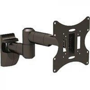 Soporte de Pared para TV LCD Sunne LCD-A503K, Acero Negro, VESA 75-200 mm, Compatible con Pantallas de 17 a 37, Inclinación y Giro 180°, Capacidad Má