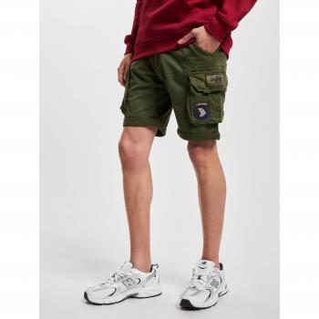 Short deportivo ALPHA Patch verde oscuro para hombre