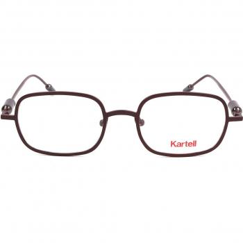 Kartell KL012V 04 Men's Eyeglasses Burgundy Size 50 - Blue Light Block Available (Frame Only)