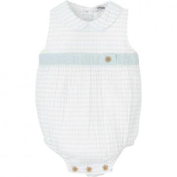 Ranita de bebé niño en cuadros vichy sin mangas