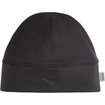 Gorro de running Puma Seasons negro puro con diseño ligero, tejido transpirable, ajuste cómodo y logo distintivo de Puma