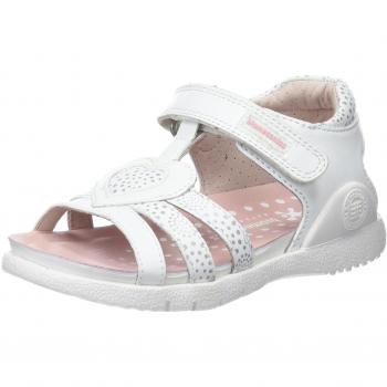 Biomecanics 182163, Sandalias con Punta Abierta para Niñas, Blanco