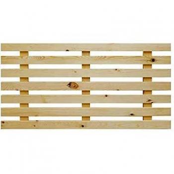 Decowood - Cabecero para Cama 200, BRUMA, Madera de Pino Flandes Natural - 200 x 73 cm