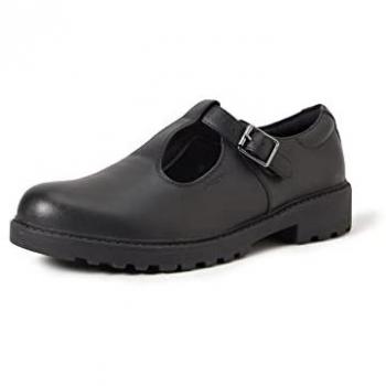 Geox Casey Black Ballerina Flats for Girls
