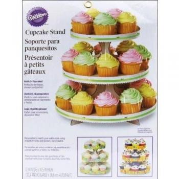 Wilton Soporte para Cupcakes de 3 Alturas, cartón, Blanco, Centimeters