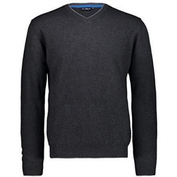 CMPI5 Jersey de Punto de Lana con Cuello en V, para Hombre, Talla 48