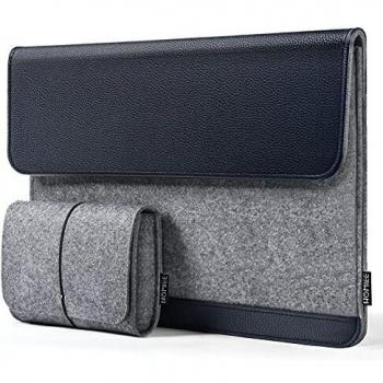 HOMIEE Estuche Blando para PC 13-13.3 Computadoras Portátiles en PU, Estuche para Computadora Portátil para Macbook 13-13.3 MacBook Air/Pro 2016-2018, Otro Cuaderno Ultra Delgado, Azul