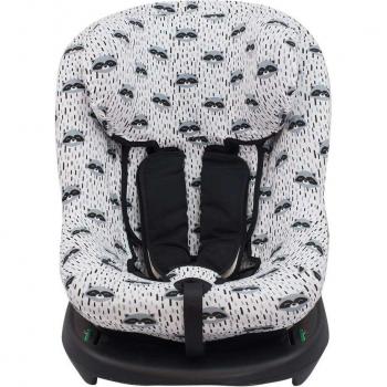 Funda para silla de coche Besafe Izi Modular X1 Jyoko Racoon Town, compatible con modelo Besafe Izi Modular X1, diseño exclusivo Jyoko Racoon Town