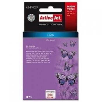 Tinta Activejet Expacjabr0022 Ab-1100Cr Recarga para Brother Lc980C / Lc1100C, Cian