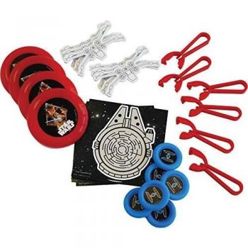 amscan- Favor Pack with Theme-24pcs Paquete de Recuerdos con Tema de Star Wars, 24 Unidades, Multicolor, 80 g