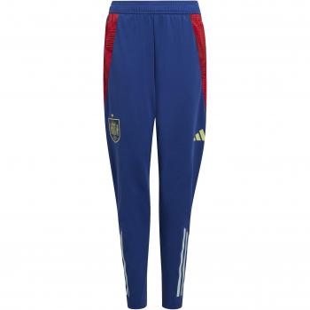 Adidas Pantalón de Entrenamiento Junior Espagne Euro 2024 con tejido transpirable, ajuste cómodo, diseño oficial de la selección española, logo bordado y tecnología Climalite para mantenerte seco