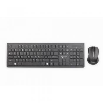 Teclado y Ratón Inalámbricos Gembird Chocolate, 2.4 GHz, Negro