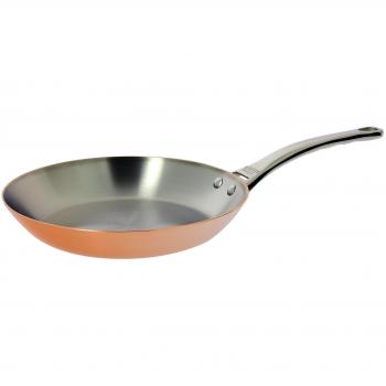 InoCuivre De Buyer 6424.28 Sartén de Cobre y Acero Inoxidable