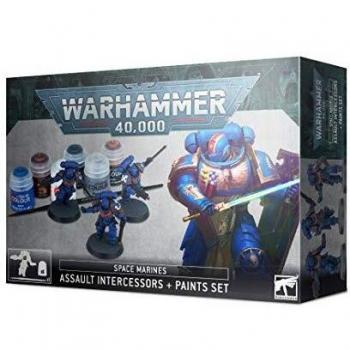 Games Workshop Warhammer 40,000: Space Marines Assault Intercessor and Paint Set