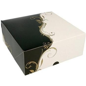 Cajas Pastelería Sin Ventana 275 G/M2, 18 x 18 x 7.5 cm, Set de 50, Blanco