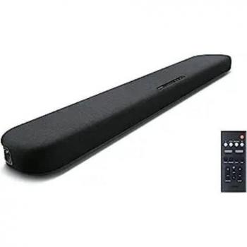 Yamaha SR-B20A Sound Bar with Dual Built-In Subwoofers, Black