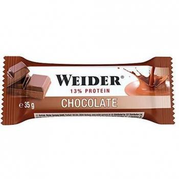 Weider Barrita Energética Chocolate - 6 Paquetes de 35 gr - Total: 210 gr