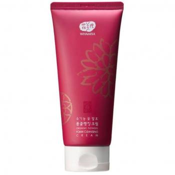 Whamisa Organic Flowers Foaming Cleansing Cream 200 ml - Natural, Unisex