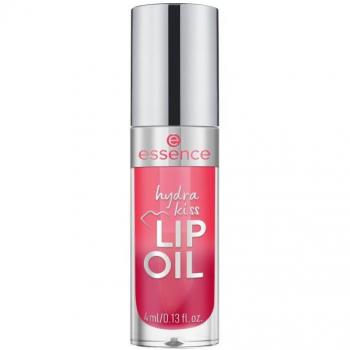 Essence Hydra Kiss Lip Oil - Red, 4 ml, moisturizing oil for lips, shade 03, nourishing with oils, shiny finish, vegan formula, no parabens, no microplastic particles, nanoparticles free