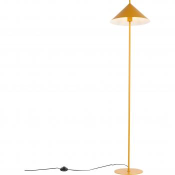 Lámpara de pie de diseño amarilla Triangolo - Acero, E27, Max. 1 x 25 Watt
