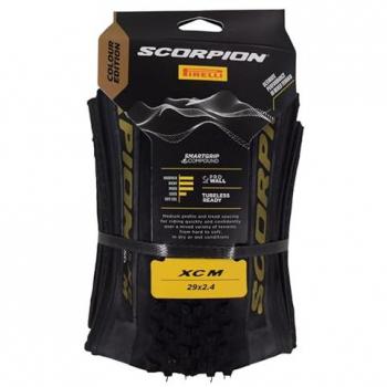 Cubierta Pirelli Scorpion™ XC M Colour Edition Tubeless 29 x 2.4, tipo MTB, multicolor (oro y negro), medida 29x2.40 (60-622)