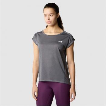 Camiseta de montaña para mujer The North Face Tanken, manga corta, color gris pizarra, talla S