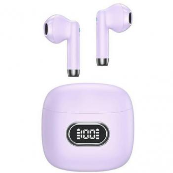 Auriculares Inalámbricos Bluetooth 5.3 TWS Usams IA II con Cancelación de Ruido Digital y LED Violeta