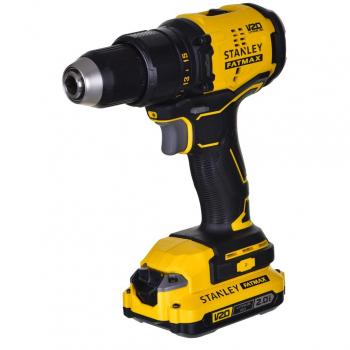 Taladro Atornillador Stanley FatMax SFMCD710D2K-QW V20 Li-Ion 18V Brushless con 2 Baterías de 2Ah, Cargador y Maletín