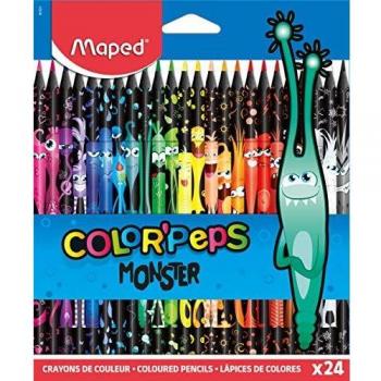 Lápices de Colores 'Monster' Color Peps x 24 unidades