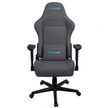 Silla Gaming Ergonómica Nacon CH-380 con Reposabrazos 2D, Cojín Lumbar y Función Reclinable, Color Gris Oscuro