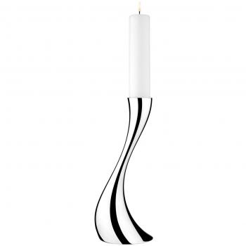 Georg Jensen Cobra Piso Vela Soporte, Steel Silver, Pequeño