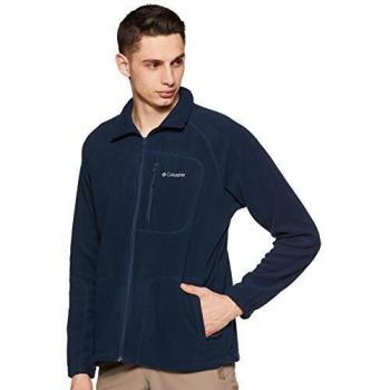 Columbia Men's Full-Zip Fleece, Fast Trek II, Collegiate Navy, Collegiate Navy Zip, L