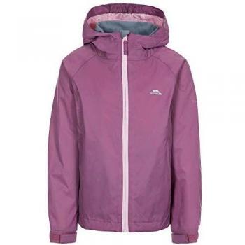 Trespass Impressed, Chaqueta impermeable para niñas, morada, 3-4 años muchachas, Viola, 3-4 anni