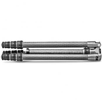 Gitzo GT1545T Traveler, Trípode Compacto, Plegable y Ligero, con columna corta incluida para tomas a nivel del suelo, Serie 1, 4 secciones, Fibra de carbono