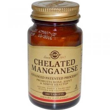 Solgar Chelated Manganese 100 Tablets