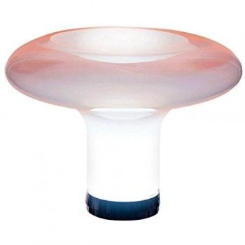 Lámpara de mesa Lesbo de Artemide, vidrio de Murano, diseño blanco