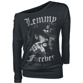 Motörhead Lemmy Pointing Manga Larga Mujer Negro XXL