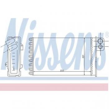 Radiador de calefacción Nissens 71152 con matriz térmica para interiores