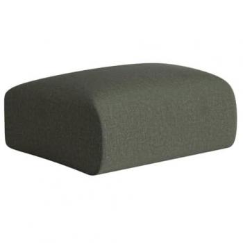Puf de tela verde jaspeado POGNI de Maison Céphy