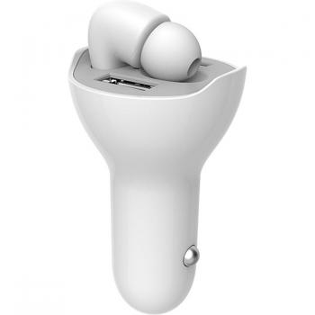 Auriculares Bluetooth con Cargador USB Dual para Coche - Kit de Accesorios Inalámbricos