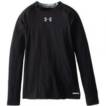 Under Armour - Camiseta y Reservorio Long Sleeve T, niño, color Negro - negro, tamaño YXL