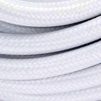 Cable textil HO3VV-F 2x0,75 mm² blanco 3 m Chacon