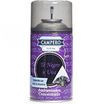 Campero Té y Frutas - Ambientador Té Negro y Uva en aerosol - Recambio Dosificador Automático 250ml