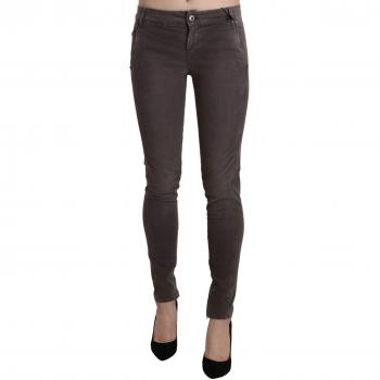 Ermanno Scervino Brown Low Waist Skinny Slim Trouser Cotton Jeans - W26